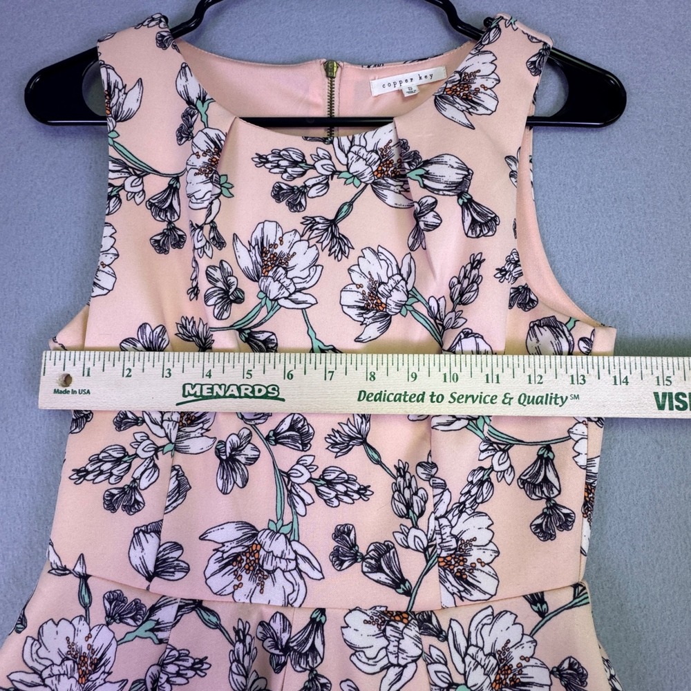 Copper Key Dress Women's Small‎ Floral Fit & Flare Skater Sleeveless Sun Dress - Picture 4 of 7
